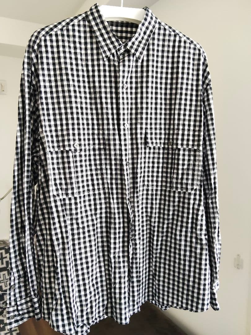 Porter Classic ロールアップシャツ ギンガム ポータークラシック
