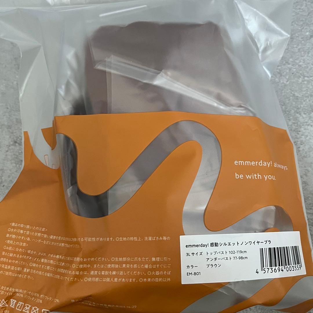 emmerday エマーデイ感動シルエット　ノンワイヤーブラ⭐️3L3枚セット⭐️