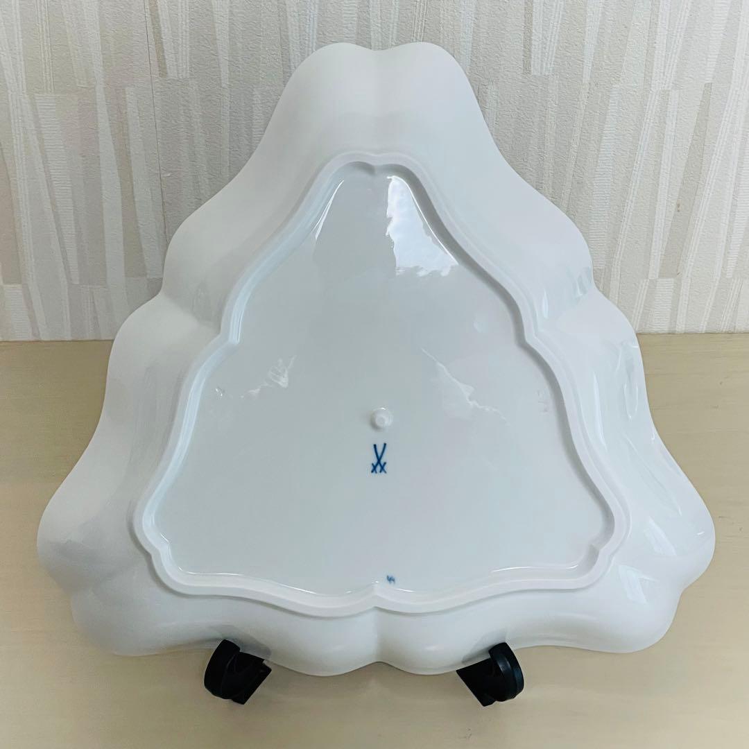未使用 Meissen マイセン ブルーオニオン トライアングル プレート 三角