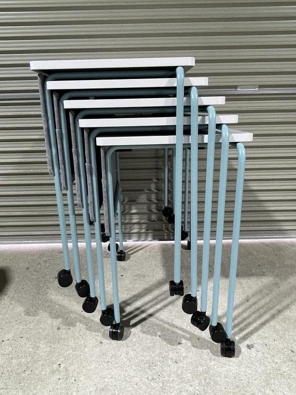 【美品】オカムラ　スプリント　MT40AB MHJ1　5台　スタッキングテーブル