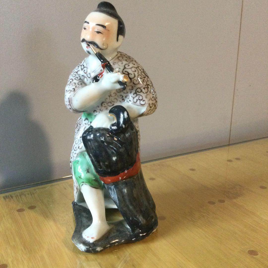 中国清朝の磁器人形、骨董品