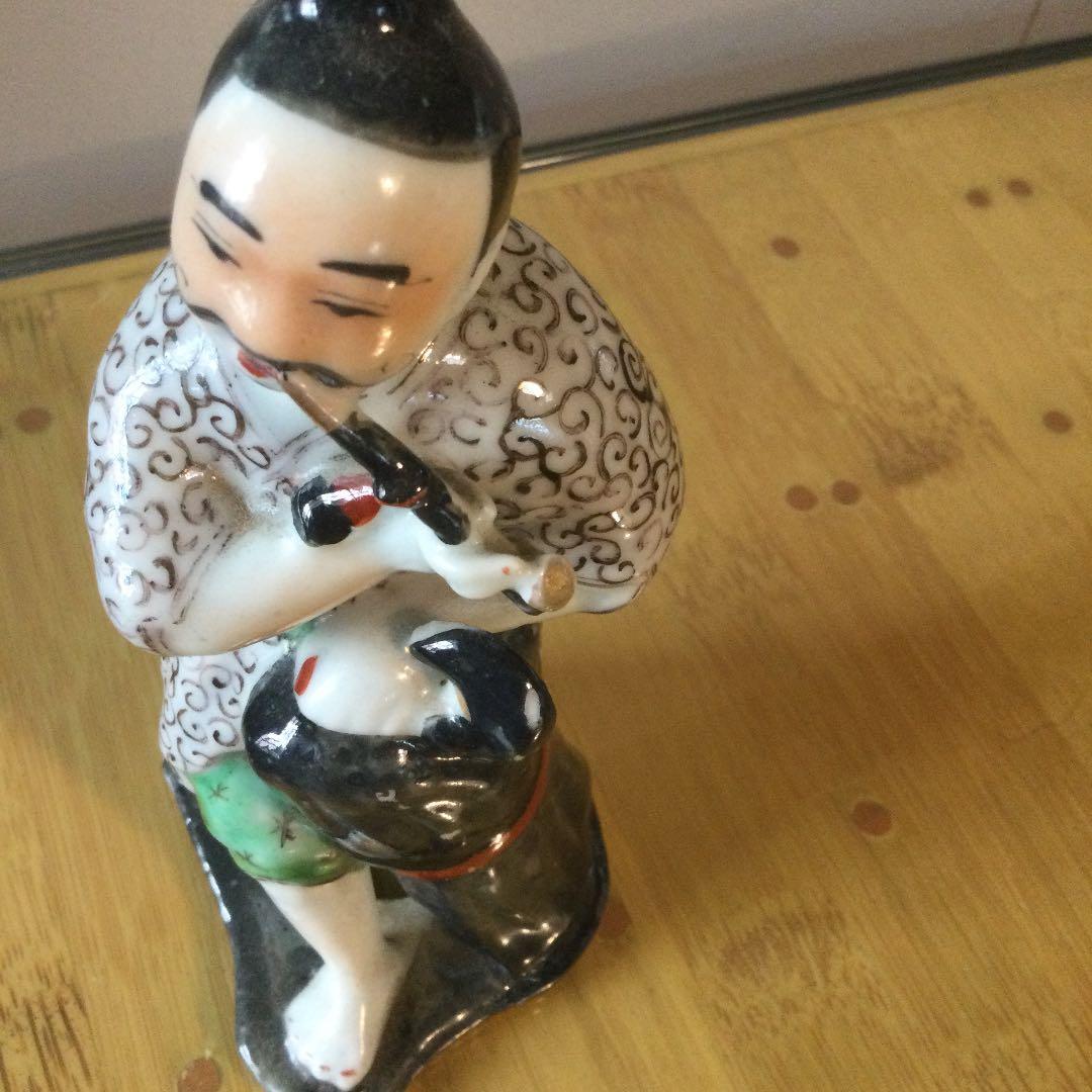 中国清朝の磁器人形、骨董品