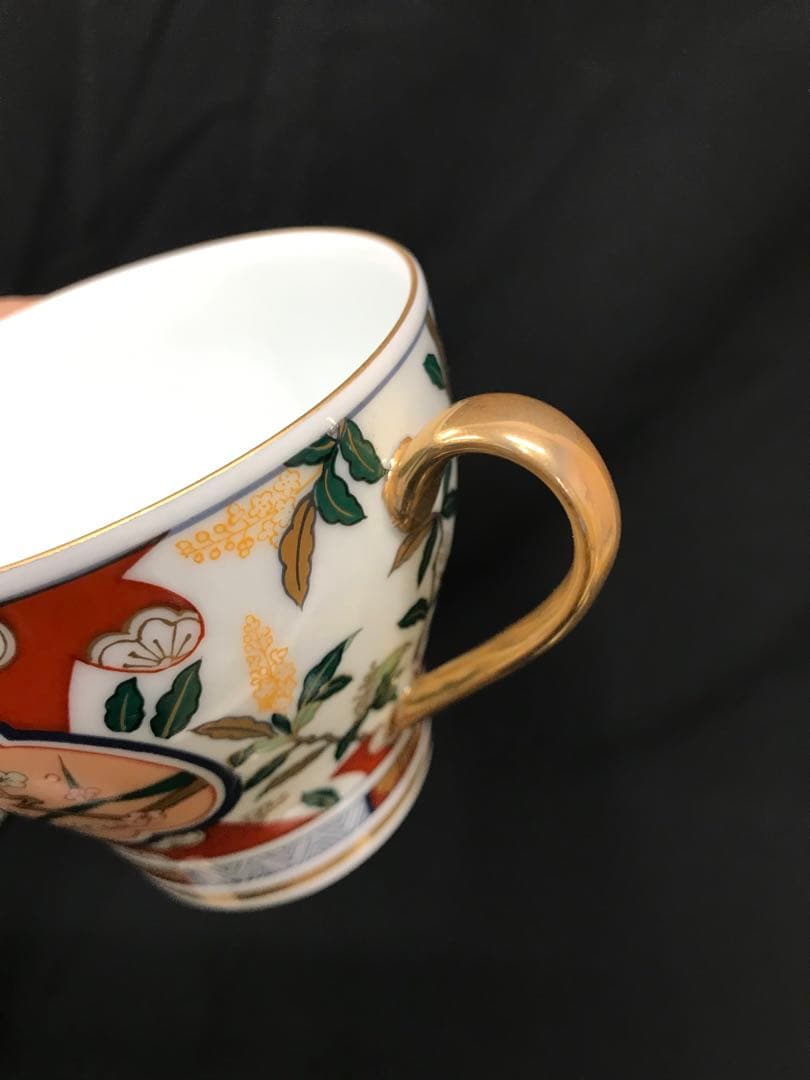 値下！【美品】古賀秀行　金彩伊万里　花伝十二ヶ月　C&S 12P