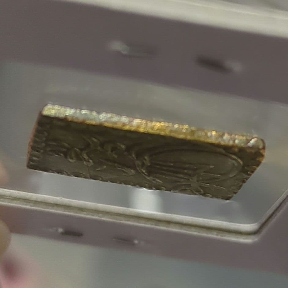 明治二分金　極美品(未クラス)　二分金　二分判金