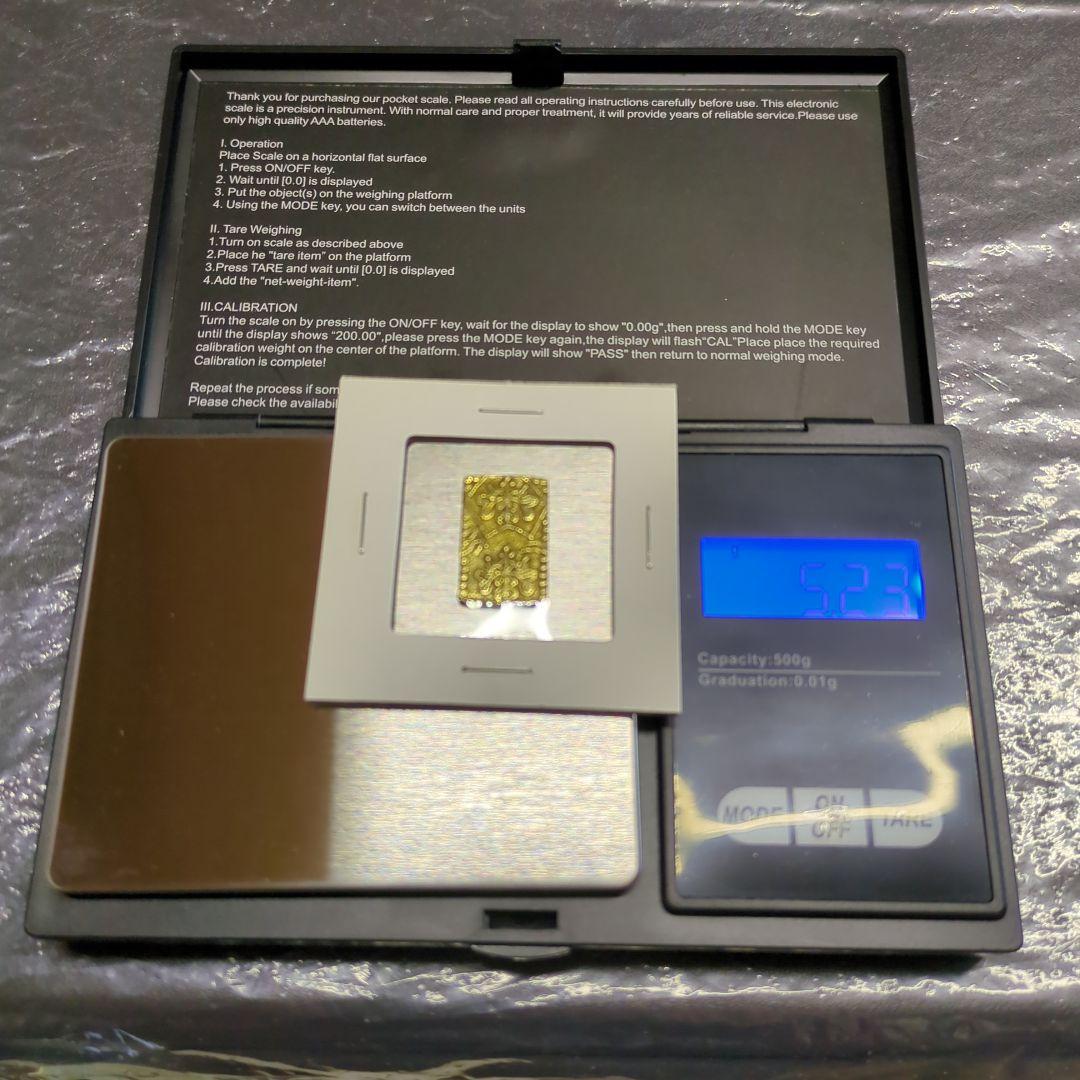 明治二分金　極美品(未クラス)　二分金　二分判金