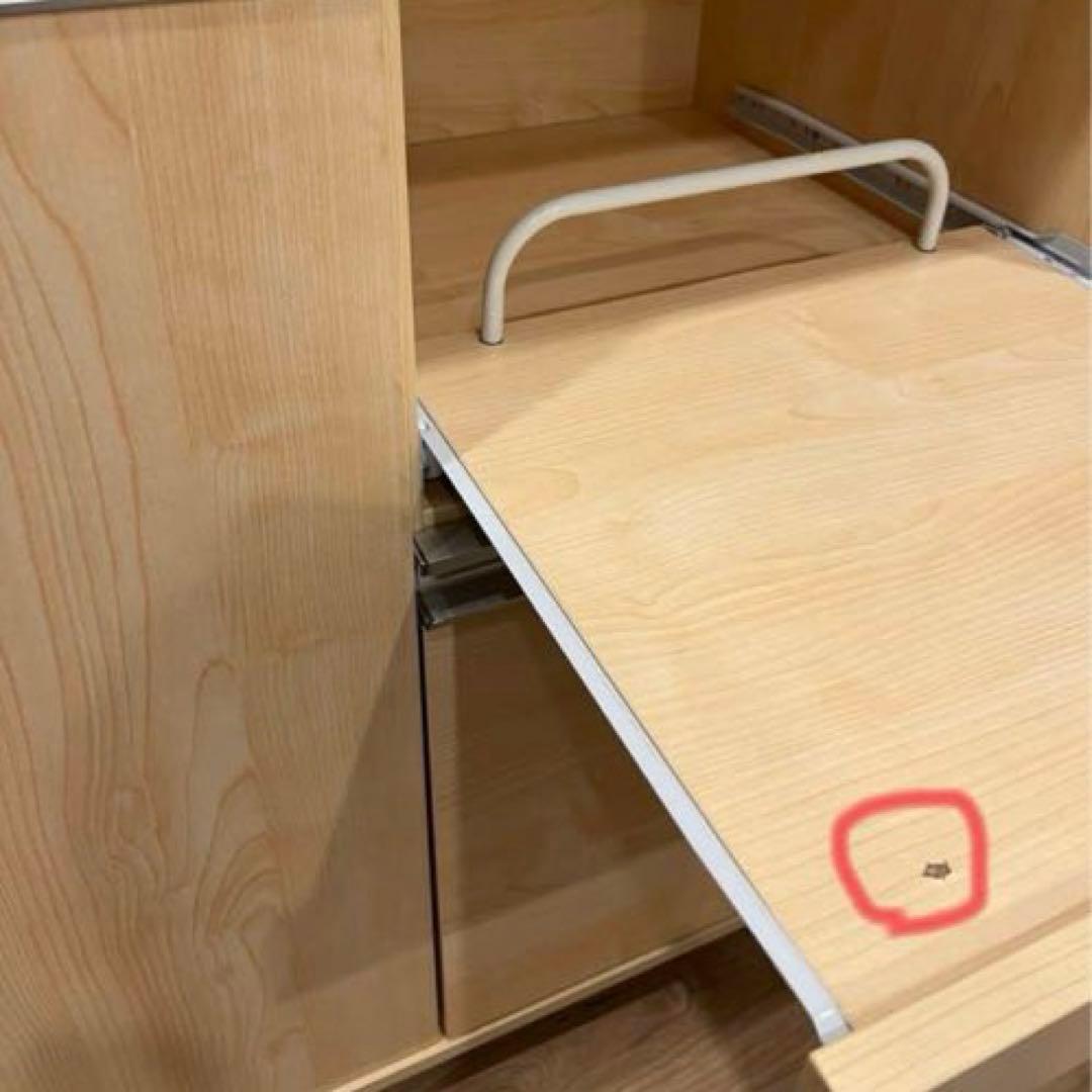 キッチンラック　レンジ台　食器棚　コンセント付　組み立て済み