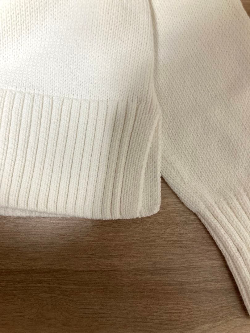 １回着　美品　セオリーリュクス　23SS 春　ニット　ホワイト　38