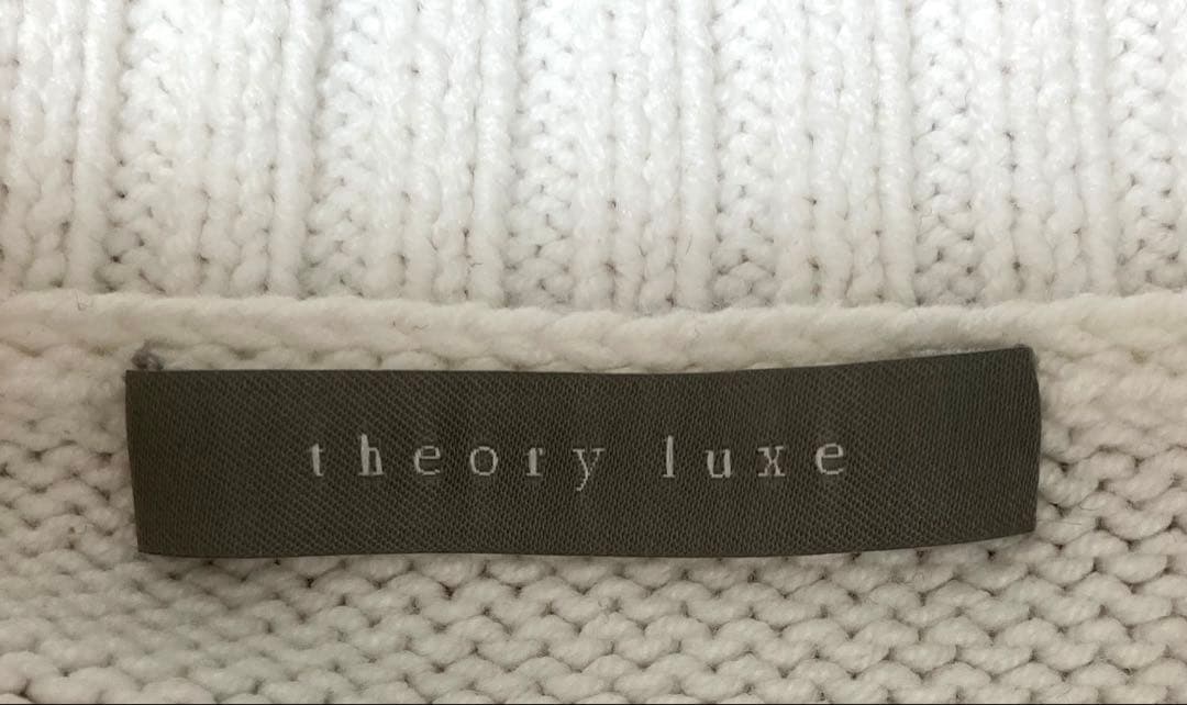 １回着　美品　セオリーリュクス　23SS 春　ニット　ホワイト　38