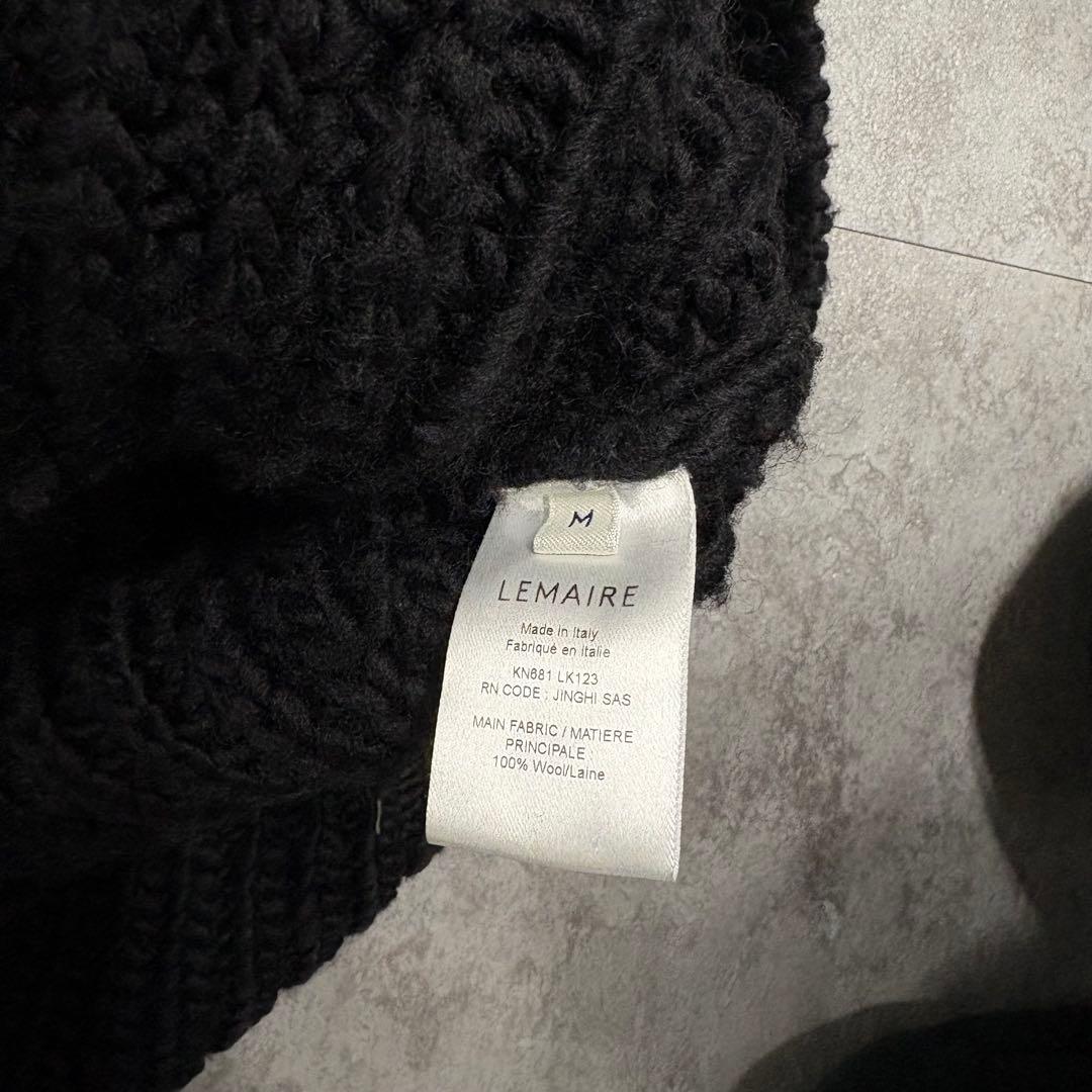 トップス LEMAIRE CHUNKY CARDIGAN - BLACK