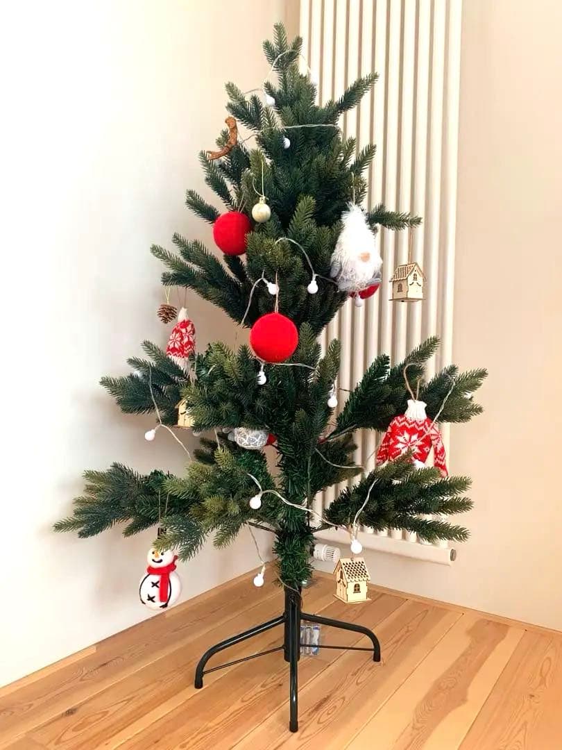 120cm クリスマスツリー オーナメント付き