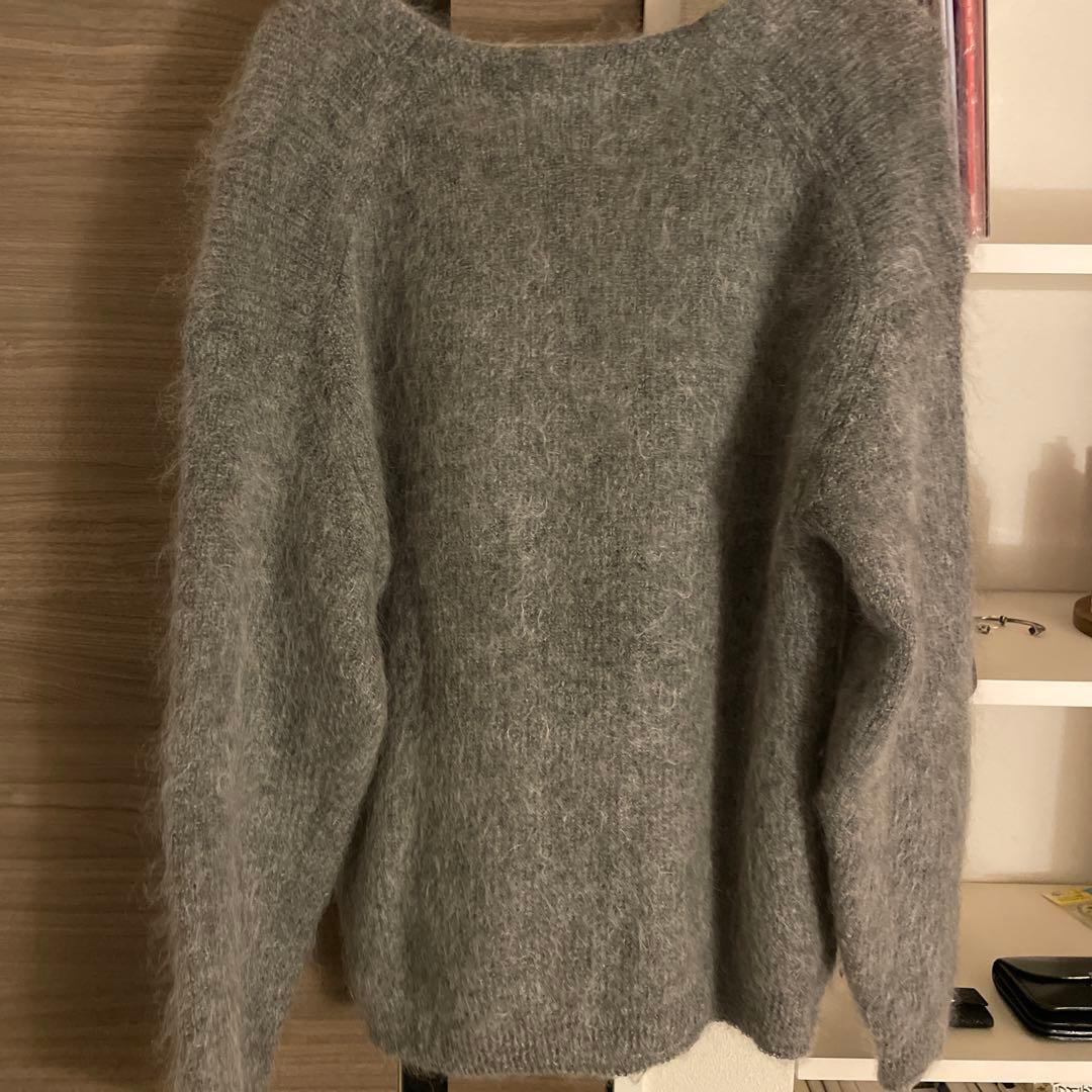 UNUSED モヘアニットカーディガン（グレー）