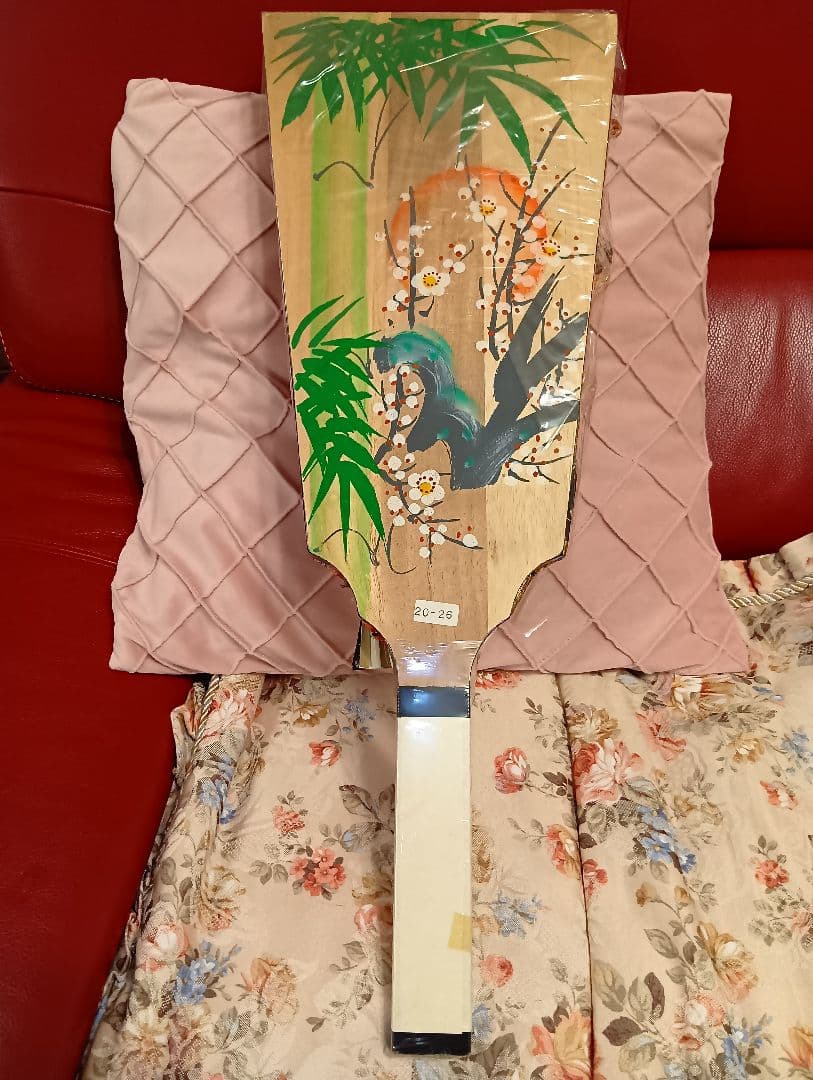 伝統的 　飾り羽子板 　専用額付き【高さ約60cmの大きな羽子板】