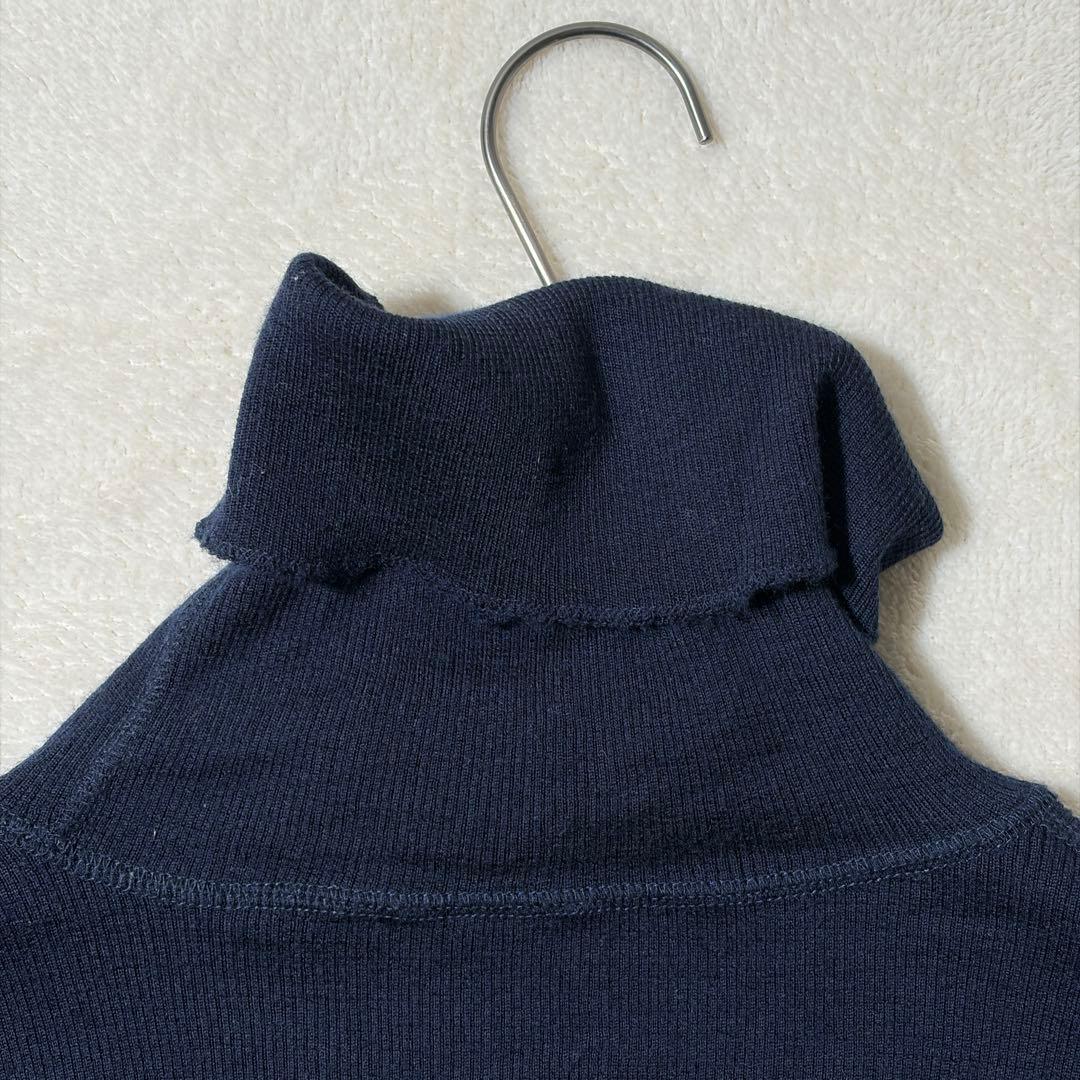 ドゥーズィエムクラス　jersey タートルネック　ニット　セーター　ウール　紺