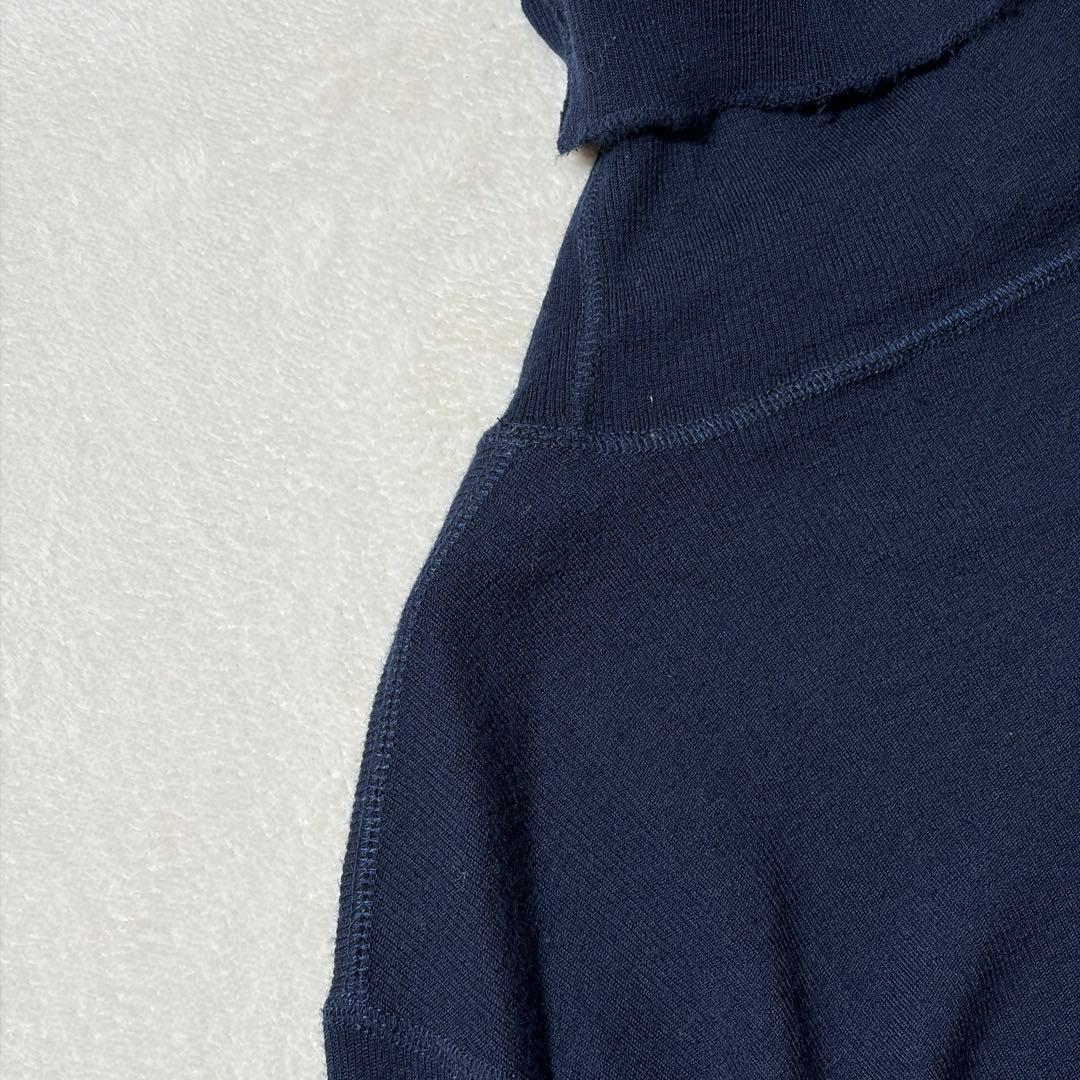 ドゥーズィエムクラス　jersey タートルネック　ニット　セーター　ウール　紺