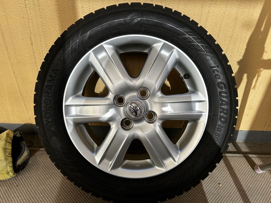 【引取り限定】トヨタiQ 純正ホイール15インチ スタッドレスタイヤ 4本セット