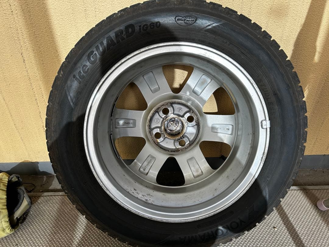 【引取り限定】トヨタiQ 純正ホイール15インチ スタッドレスタイヤ 4本セット
