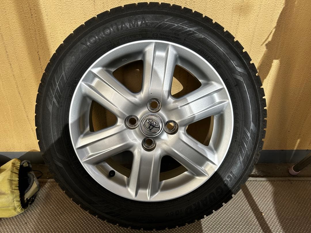 【引取り限定】トヨタiQ 純正ホイール15インチ スタッドレスタイヤ 4本セット