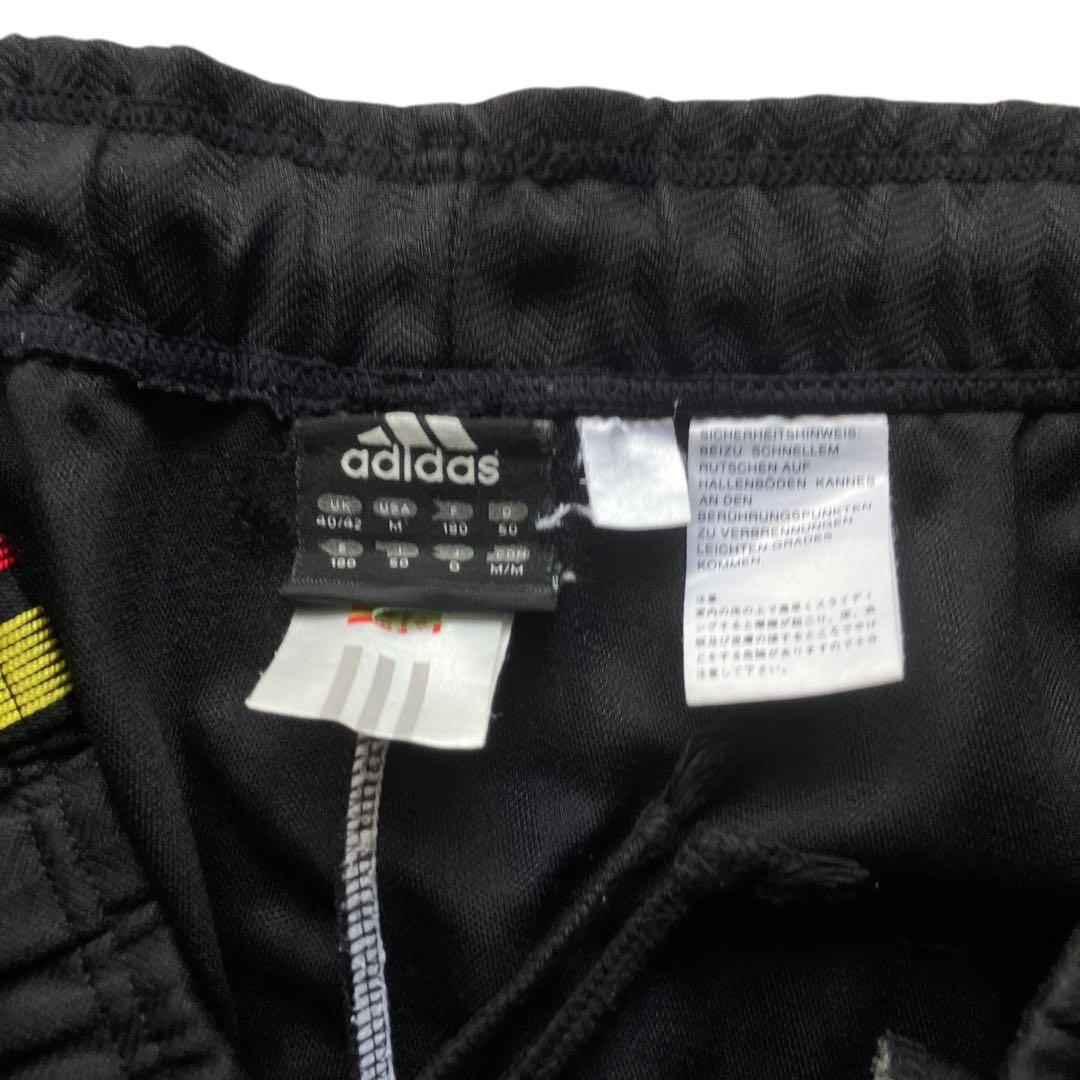 美品00s adidas ラスタカラー ワイドトラックパンツ ジャマイカジャージ