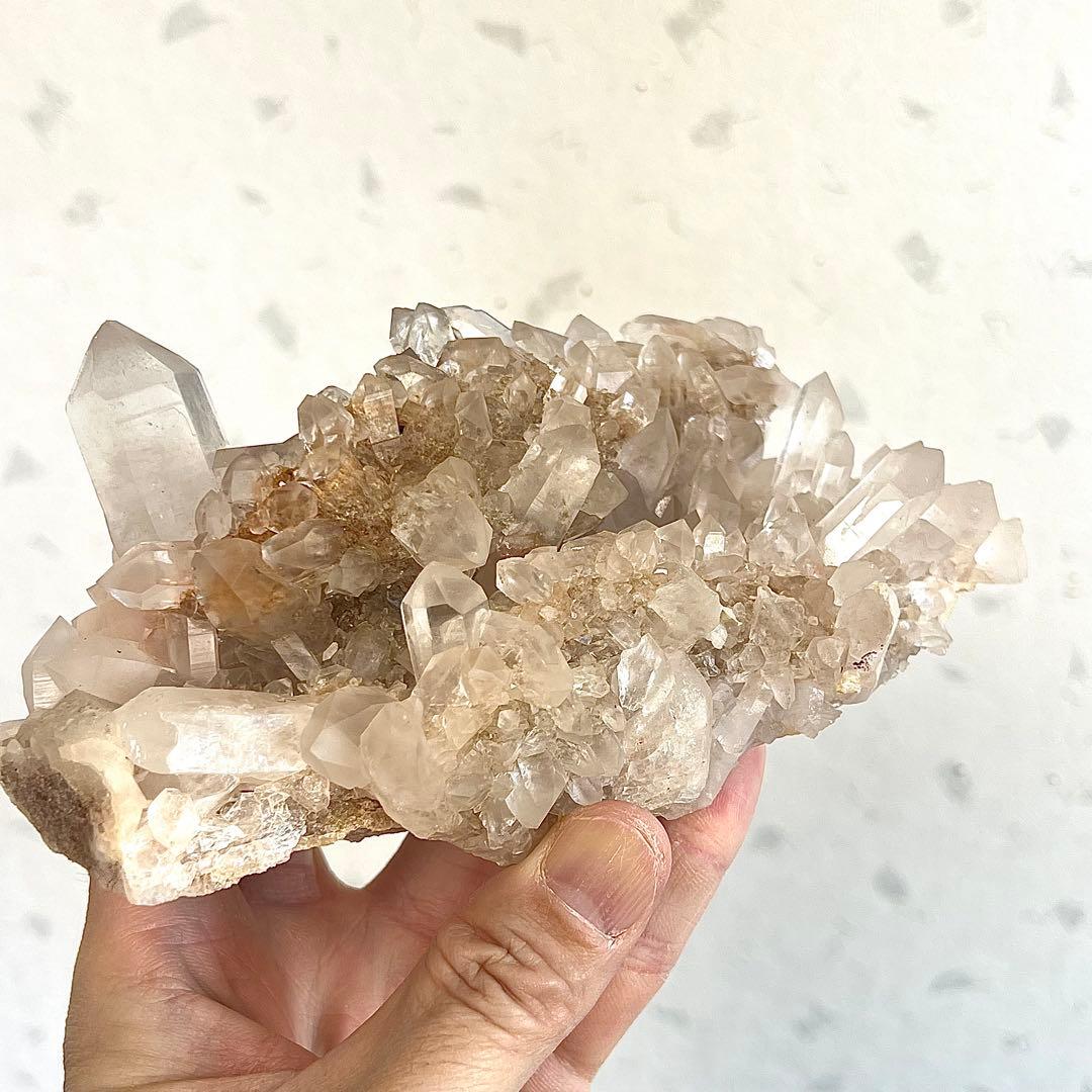 迫力あり　ヒマラヤ水晶　マニカラン産クラスター　天然　　3