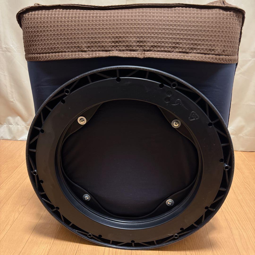 宮武製作所 ポンプ式回転座椅子 UGUISU ブラウン 肘掛け リクライニング