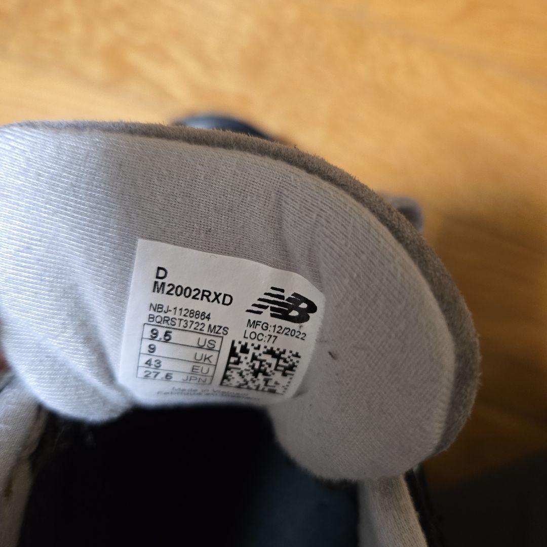 New Balance M2002RXD　スニーカー ブラック/グレー
