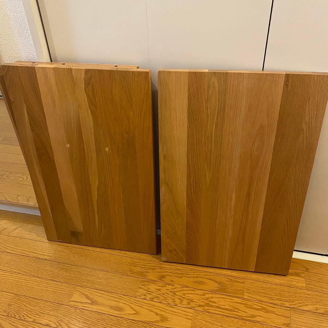 廃盤品　無印良品　MUJI コの字　デスク　無垢材デスク　テーブル　オーク材