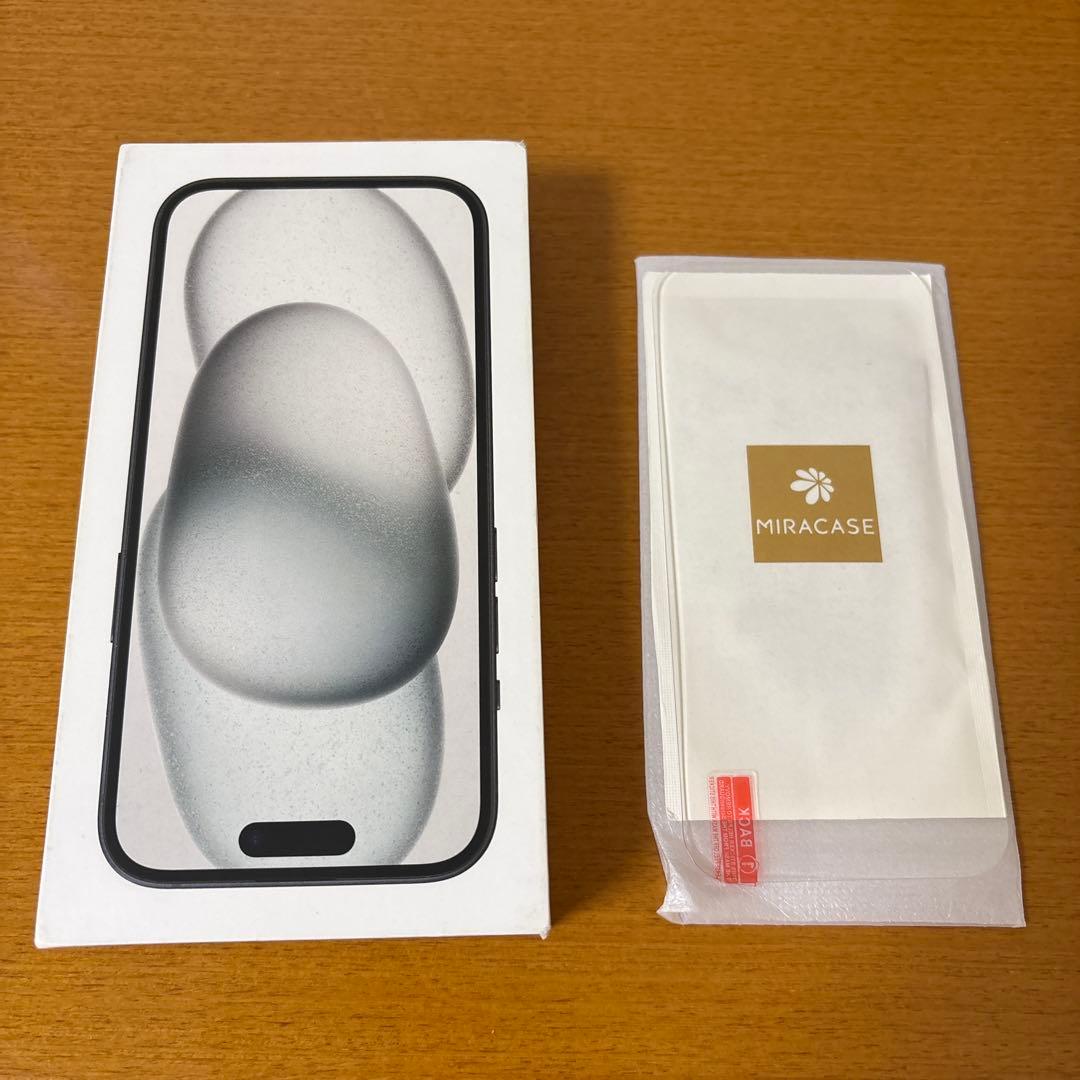 iPhone15 128GB SIMフリーガラスフィルム付