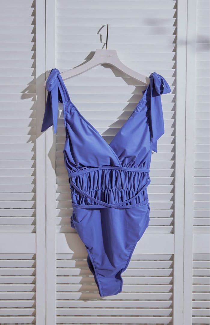 水着・ラッシュガード herlipto Corse Ribbon Swimsuit blue
