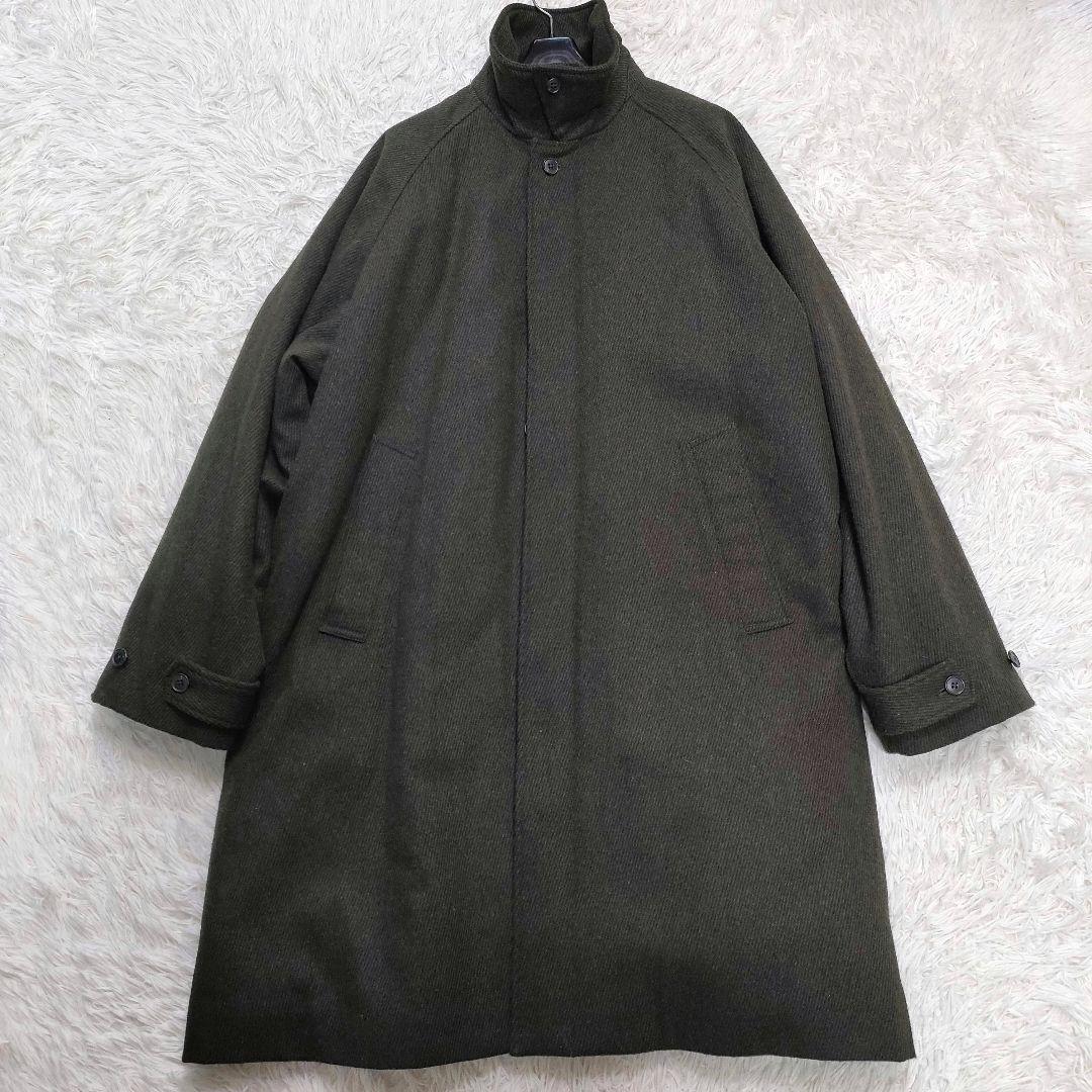 近年モデル ビームス カシミアMix EASY COAT ロング ステンカラー