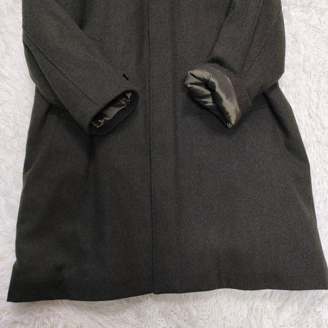 近年モデル ビームス カシミアMix EASY COAT ロング ステンカラー