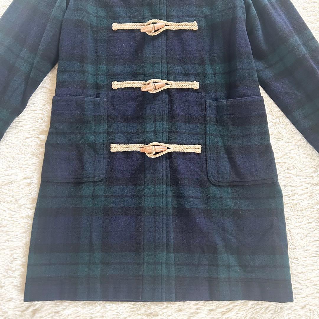 ラルフローレン ダッフルコート ブラックウォッチ ネイビー系 160