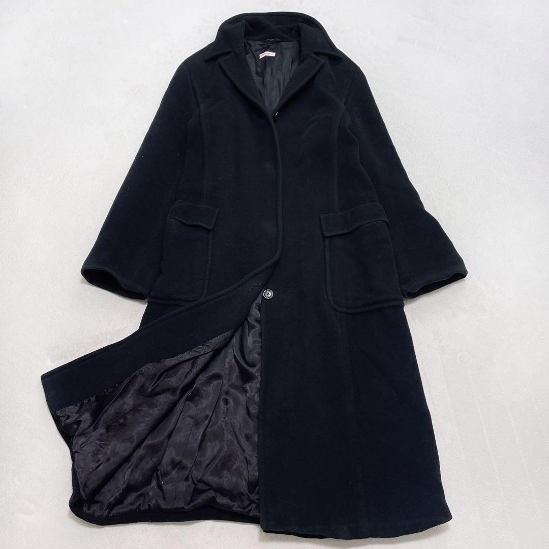 マックスマーラ 46 3L アンゴラ ロングチェスターコート 着丈112cm