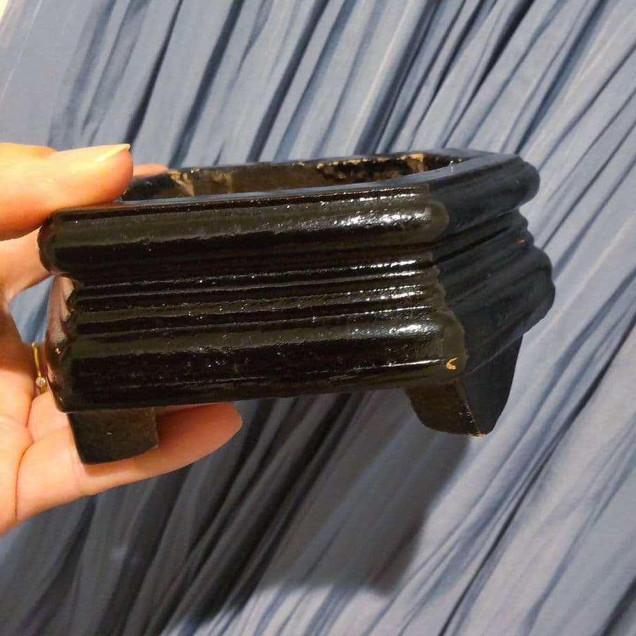 水晶 六角柱 高さ31cm 3.4kg 置物 木製台座付き