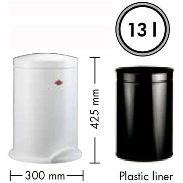 wesco ペダルビン 13L ごみ箱 30cm x 45cm ライムグリーン