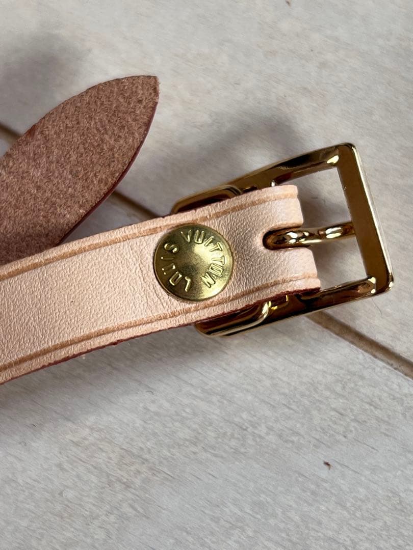 LOUIS VUITTON ヌメ革ネームタグ　4点セット