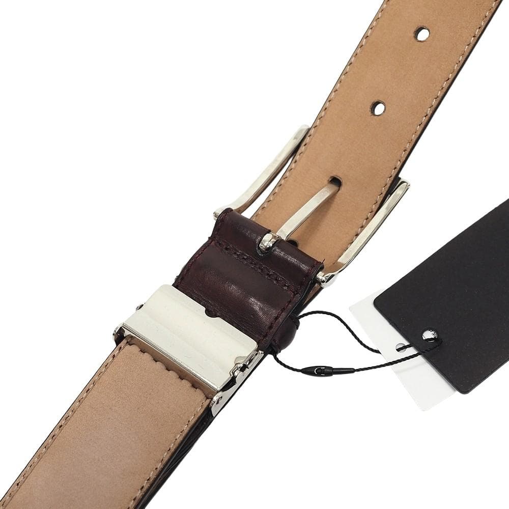K06382 MAGNANNI レザーベルト 1536 バーガンディ