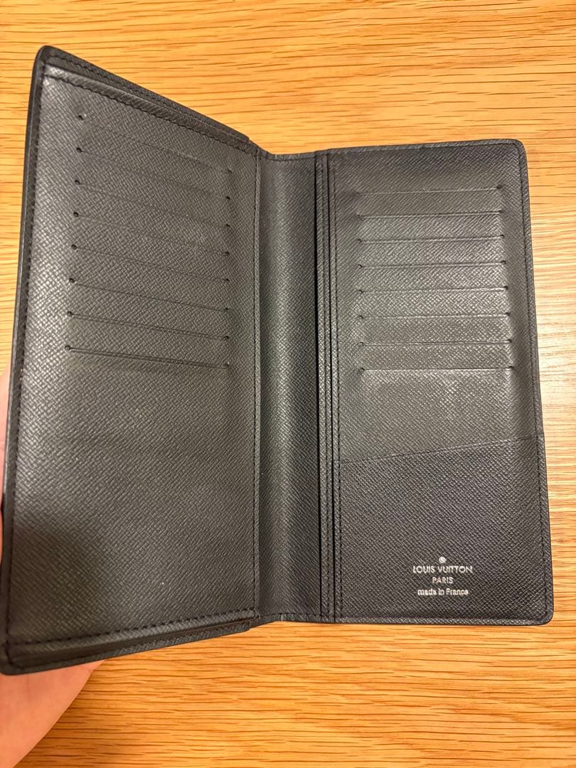 Louis Vuitton ブラック 長財布　ポルトフォイユ ブラザ