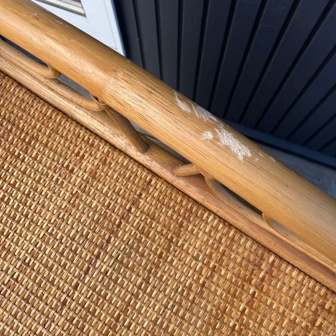 ② 昭和レトロ ラタンチェスト 5段6杯 引き出し箪笥 古家具 ビンテージ