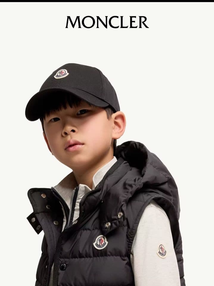 MONCLER モンクレール　キャップ ネイビー　キッズレディース L