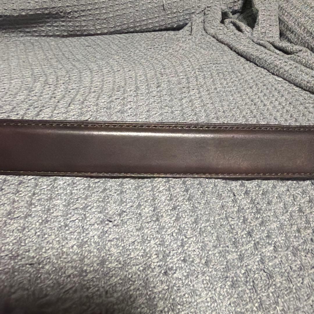 【訳あり】Berluti ダークブラウン レザーベルト