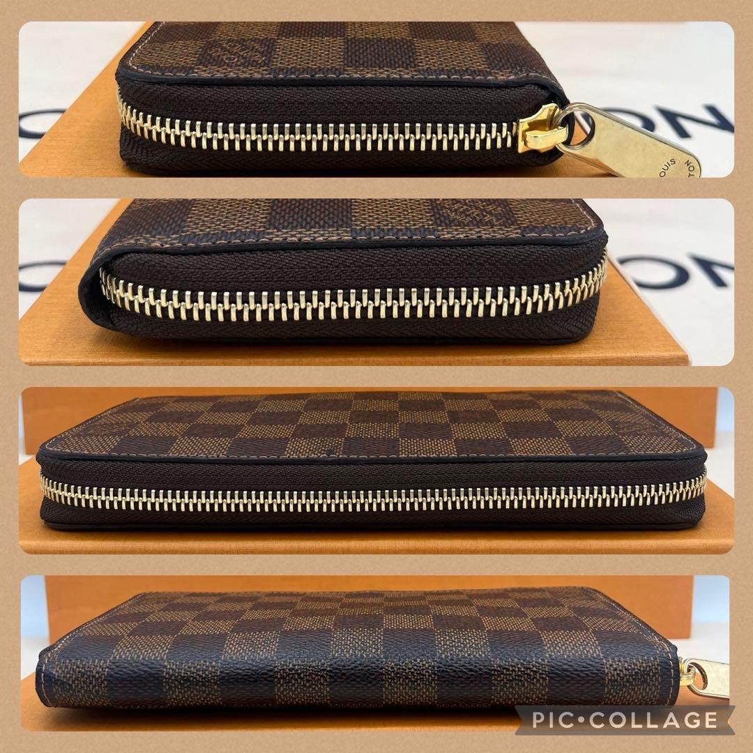 【美品】ルイヴィトン ダミエ エベヌ ジッピーウォレット 長財布 箱・保存袋付き