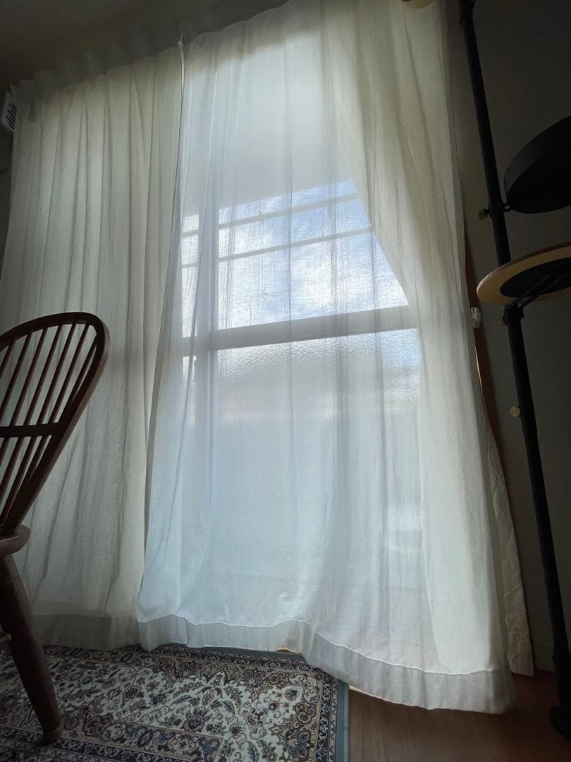 カーテン　無印良品　ノンプリーツ