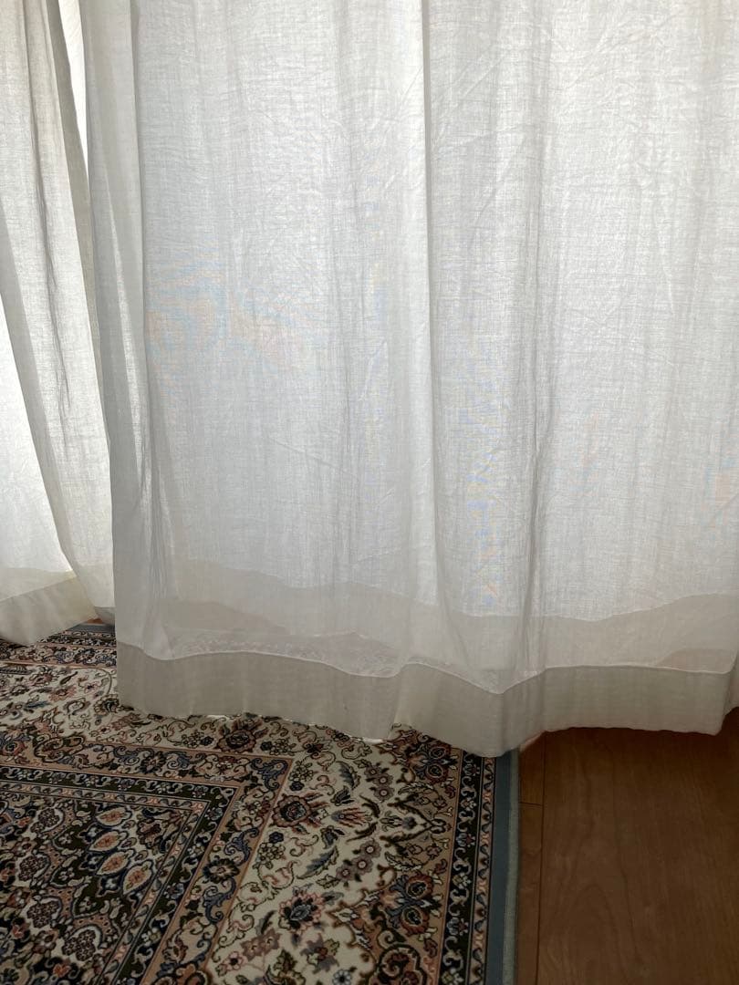 カーテン　無印良品　ノンプリーツ