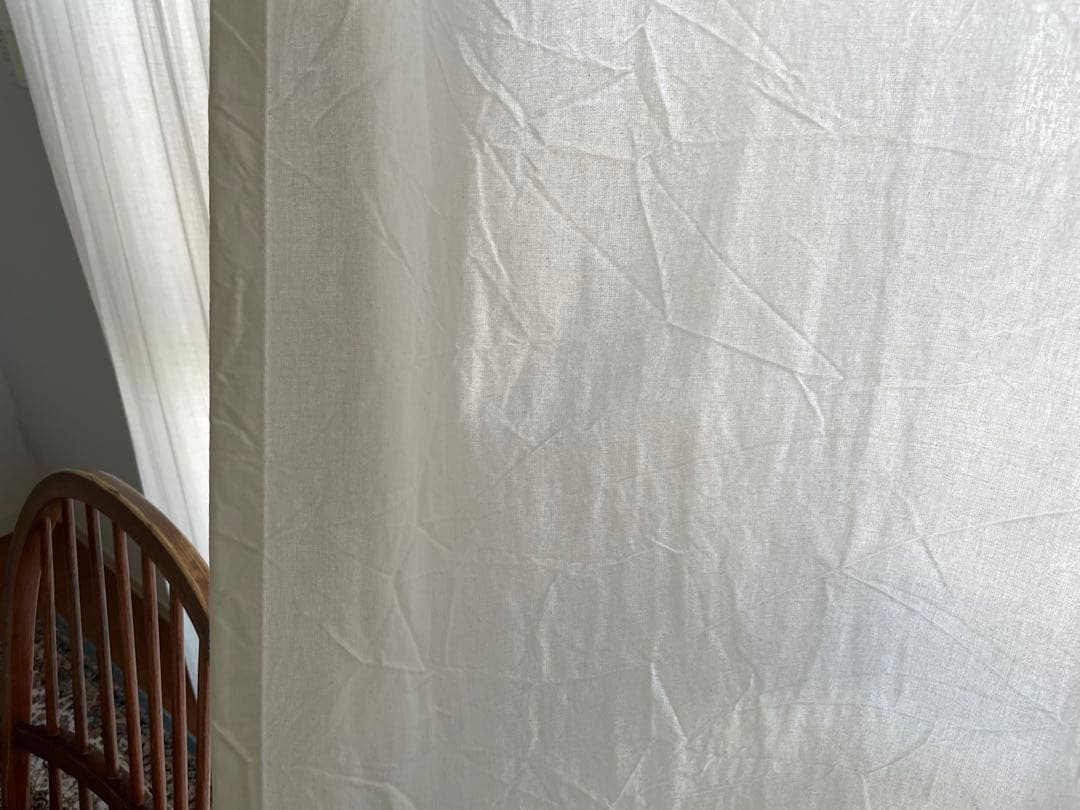 カーテン　無印良品　ノンプリーツ