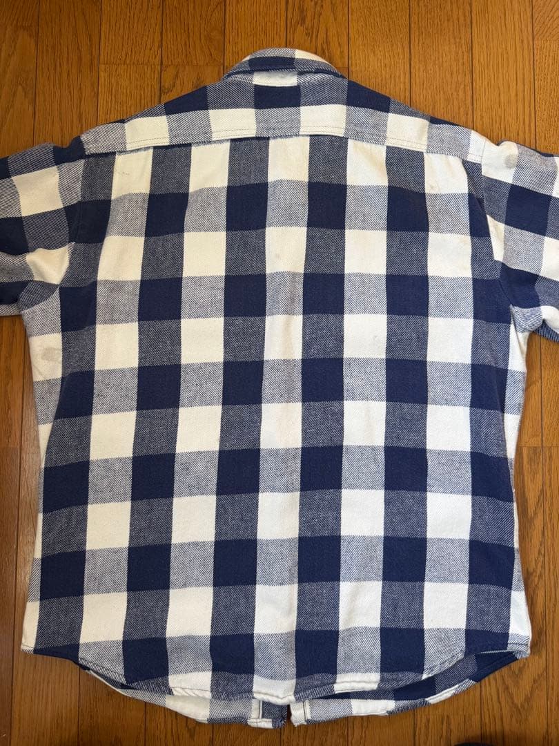 【人気】70s〜80s FIVE BROTHER ネルシャツ 16-L-16½