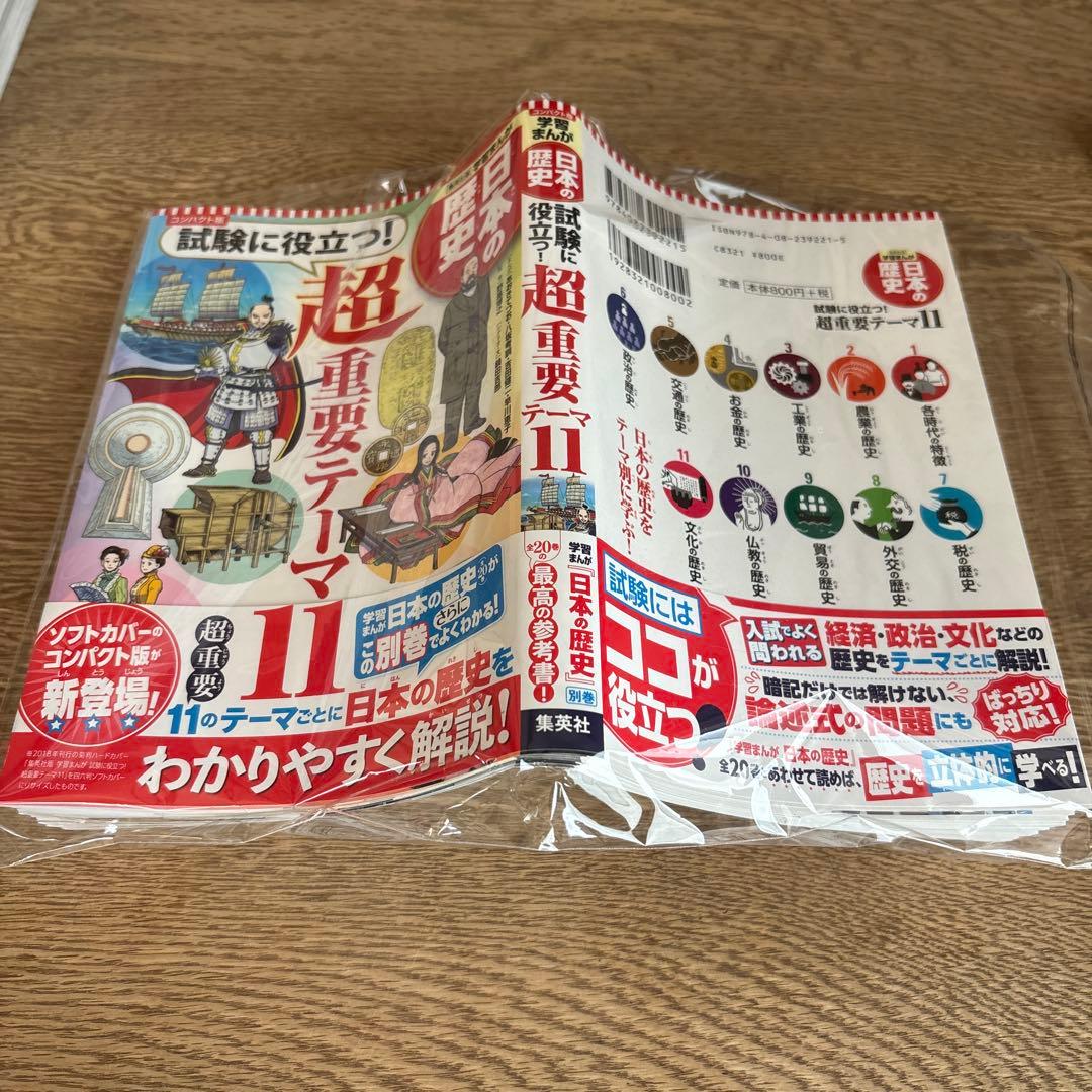 学習まんが　日本の歴史　全20巻+別巻　集英社　コンパクト版　全巻セット