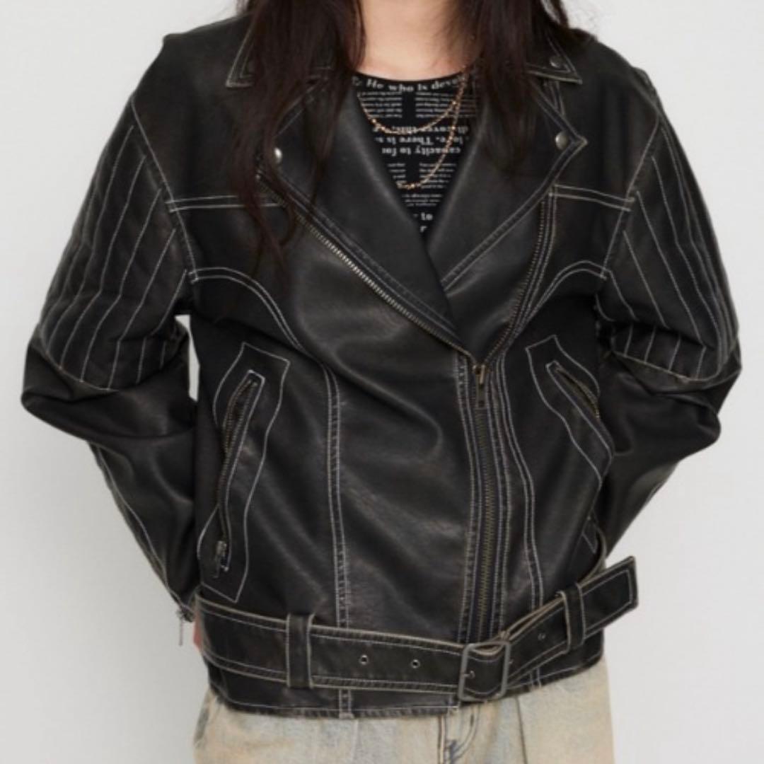 LAGUA GEM BELTED OVER VINTAGE ジャケット