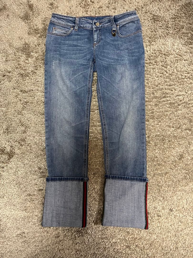 GUCCI シェリーラインデニム　チャーム　イタリア製　40kaorion