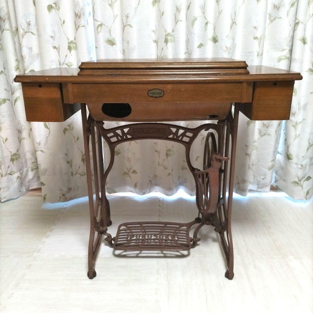 福助　FUKUSUKE 　ミシン台　　　アンティークミシン　 フクスケ