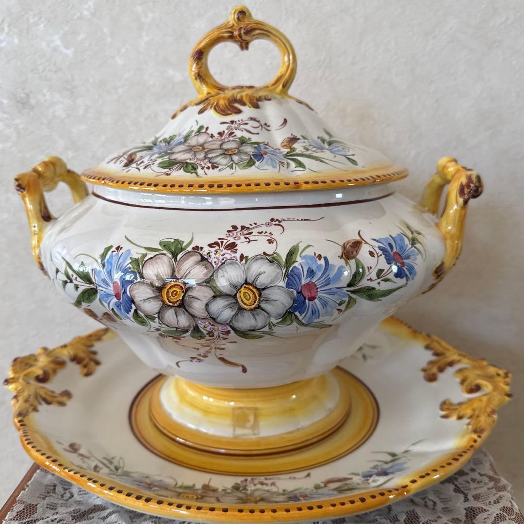 イタリアNOVEアンティーク希少チュリーン食器